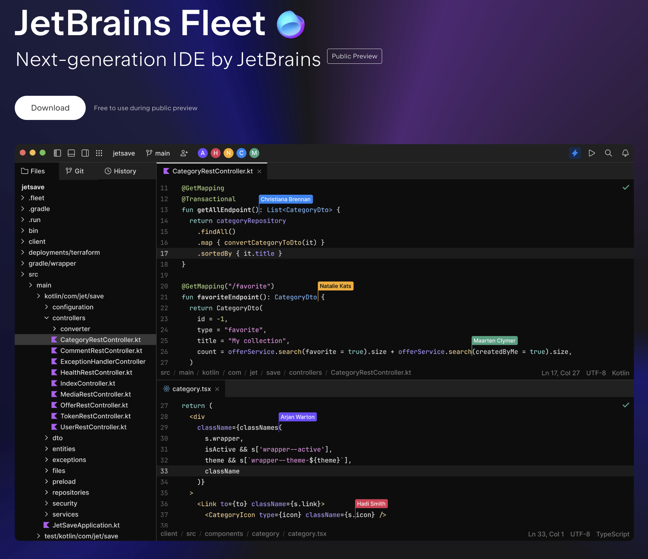 JetBrains Fleet